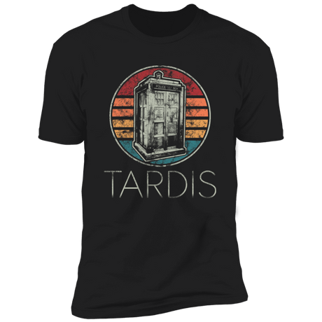 T-Shirts Black / X-Small Vintage Tardis Men's Premium T-Shirt