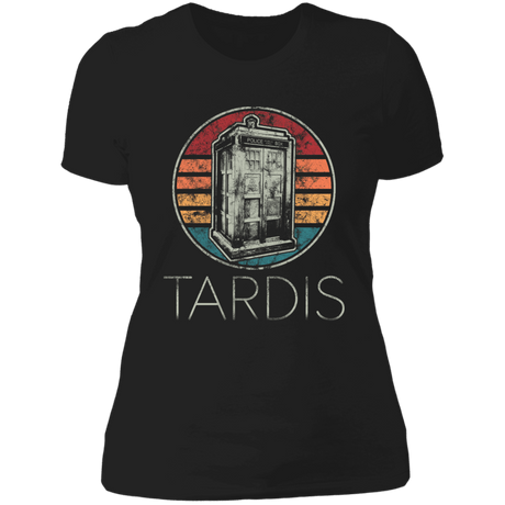 T-Shirts Black / X-Small Vintage Tardis Women's Premium T-Shirt