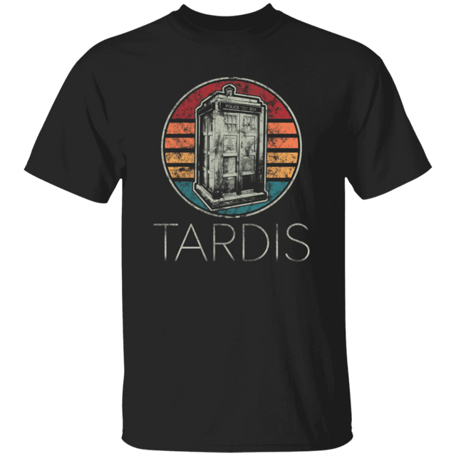 T-Shirts Black / YXS Vintage Tardis Youth T-Shirt