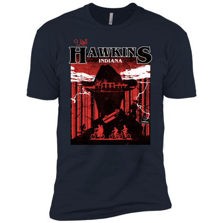 T-Shirts Midnight Navy / YXS Visit Hawkins Boys Premium T-Shirt