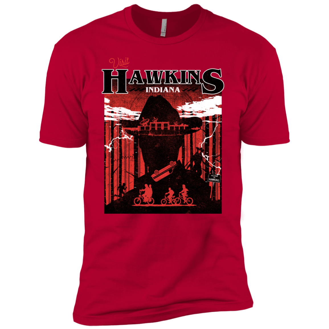 T-Shirts Red / YXS Visit Hawkins Boys Premium T-Shirt