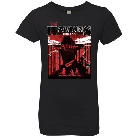 T-Shirts Black / YXS Visit Hawkins Girls Premium T-Shirt