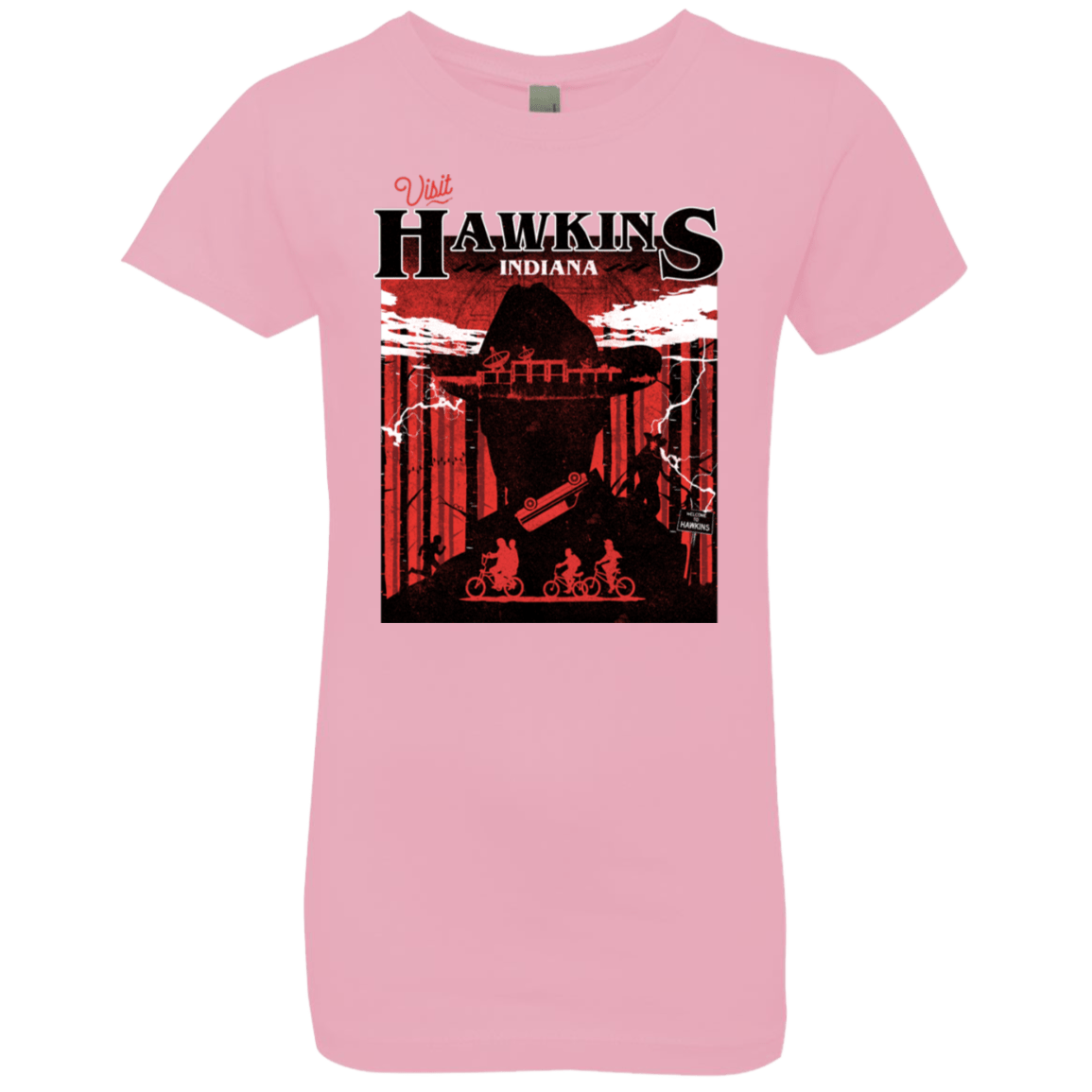 T-Shirts Light Pink / YXS Visit Hawkins Girls Premium T-Shirt