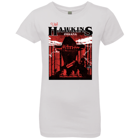 T-Shirts White / YXS Visit Hawkins Girls Premium T-Shirt