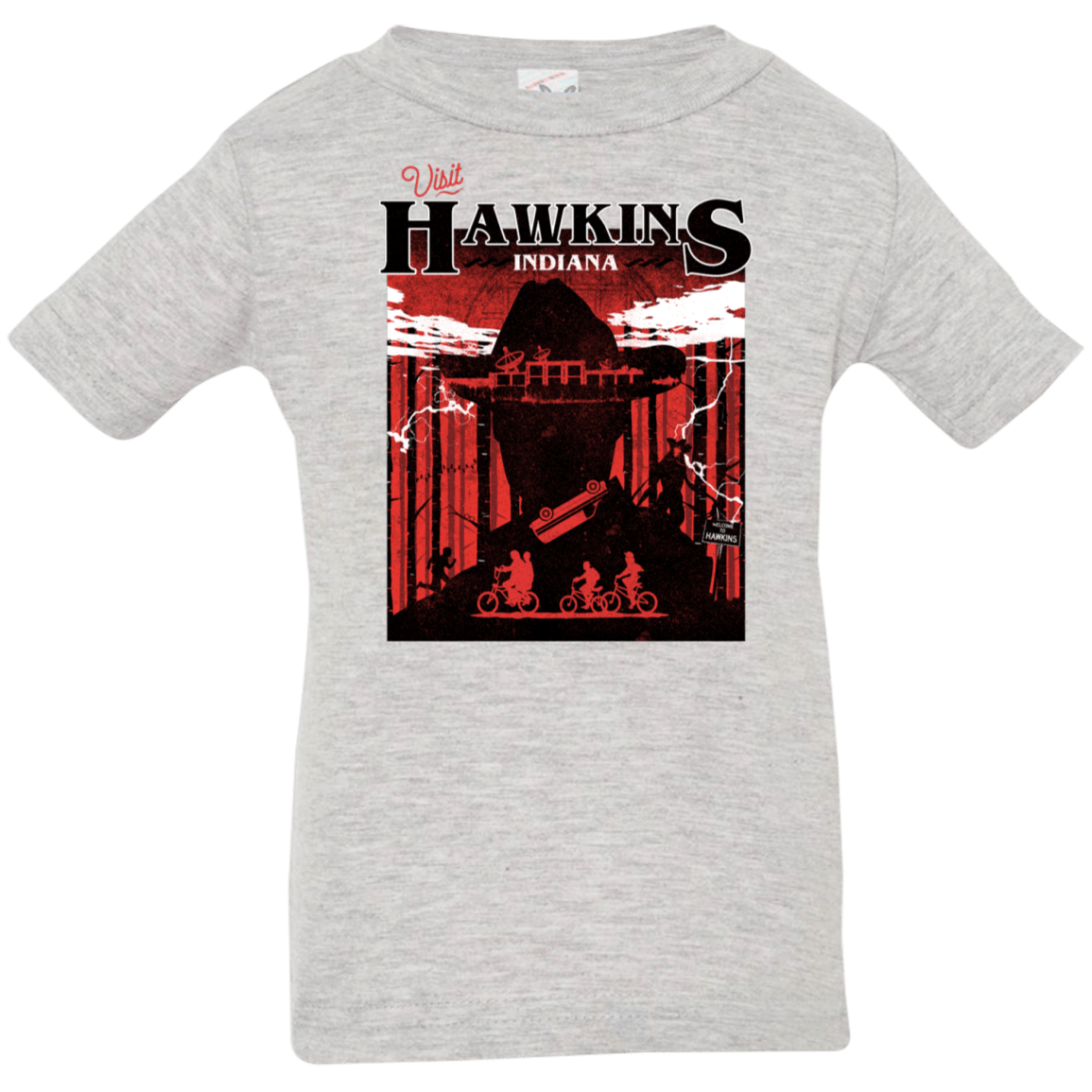 T-Shirts Heather Grey / 6 Months Visit Hawkins Infant Premium T-Shirt