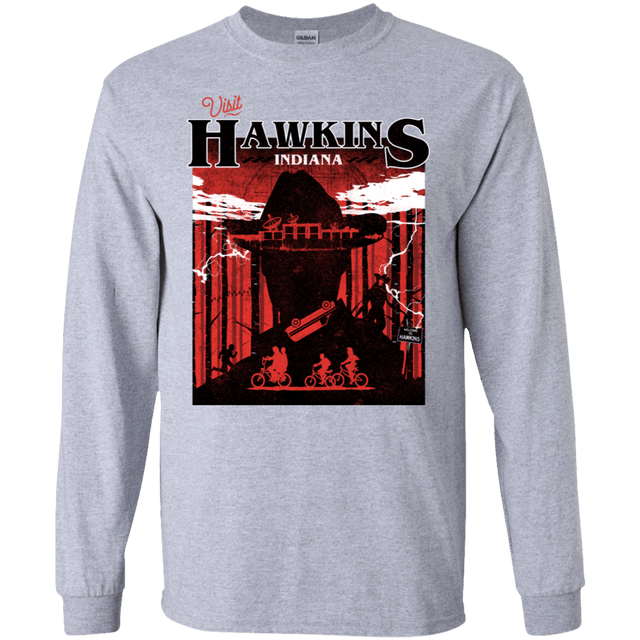 T-Shirts Sport Grey / S Visit Hawkins Men's Long Sleeve T-Shirt