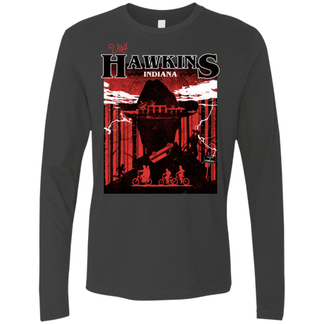 T-Shirts Heavy Metal / S Visit Hawkins Men's Premium Long Sleeve