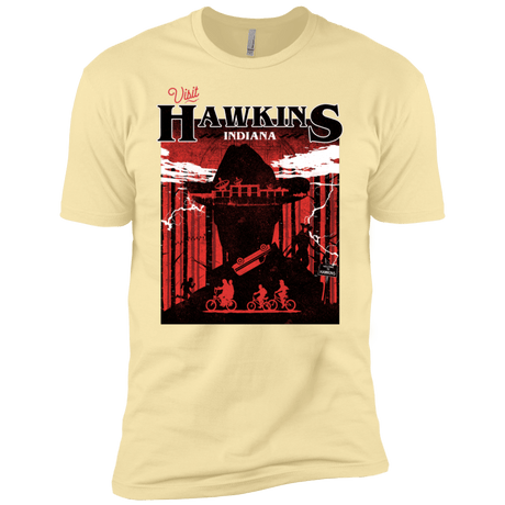 T-Shirts Banana Cream / X-Small Visit Hawkins Men's Premium T-Shirt