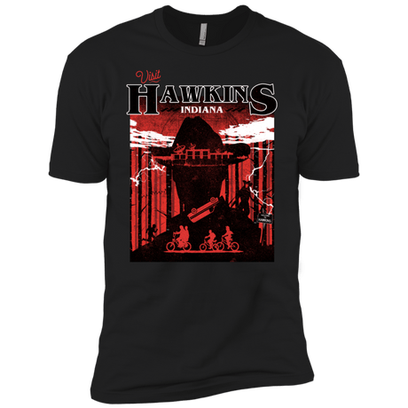 T-Shirts Black / X-Small Visit Hawkins Men's Premium T-Shirt