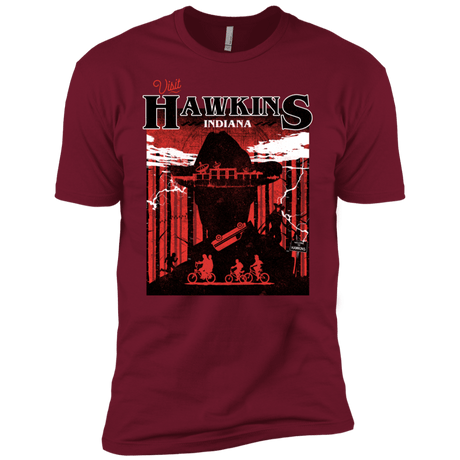 T-Shirts Cardinal / X-Small Visit Hawkins Men's Premium T-Shirt