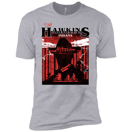 T-Shirts Heather Grey / X-Small Visit Hawkins Men's Premium T-Shirt