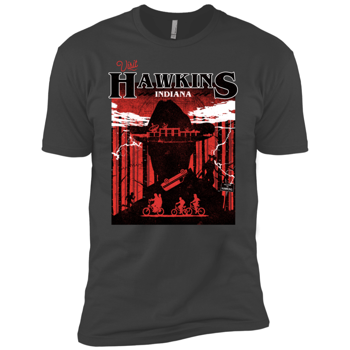 T-Shirts Heavy Metal / X-Small Visit Hawkins Men's Premium T-Shirt