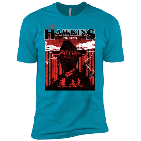 T-Shirts Turquoise / X-Small Visit Hawkins Men's Premium T-Shirt