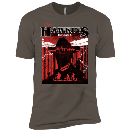 T-Shirts Warm Grey / X-Small Visit Hawkins Men's Premium T-Shirt