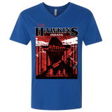 T-Shirts Royal / X-Small Visit Hawkins Men's Premium V-Neck