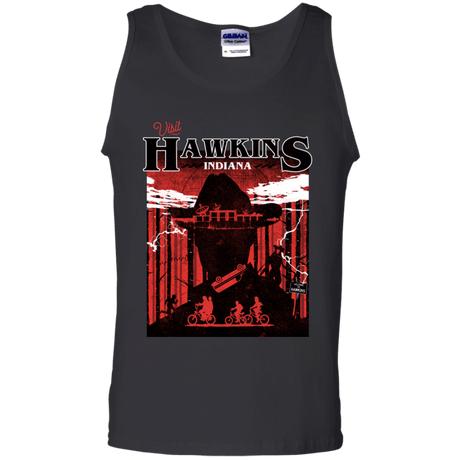 T-Shirts Black / S Visit Hawkins Men's Tank Top