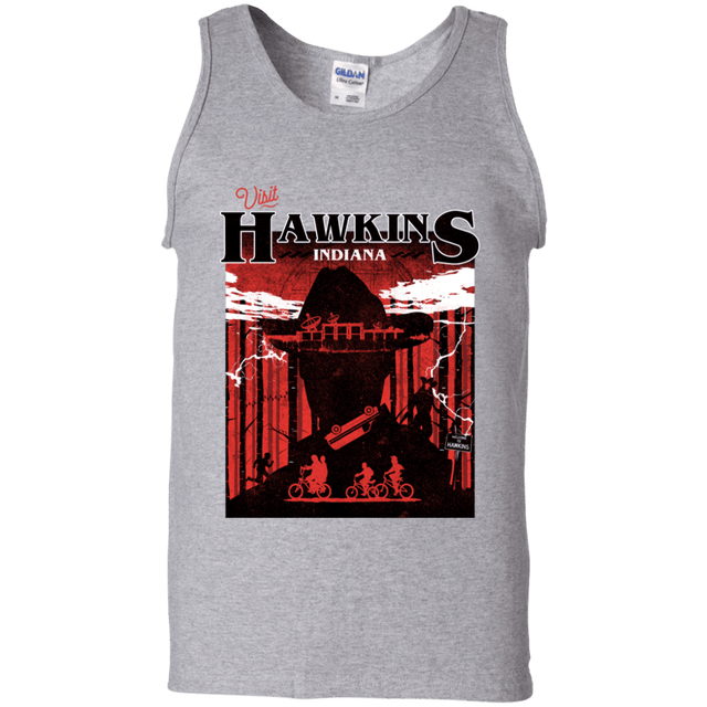 T-Shirts Sport Grey / S Visit Hawkins Men's Tank Top