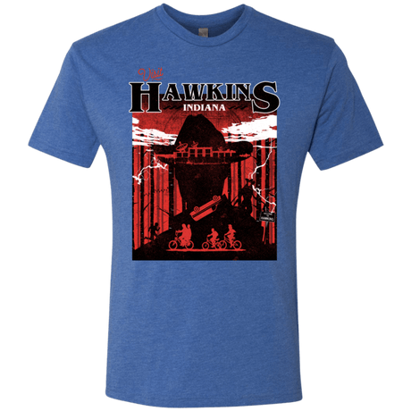 T-Shirts Vintage Royal / S Visit Hawkins Men's Triblend T-Shirt