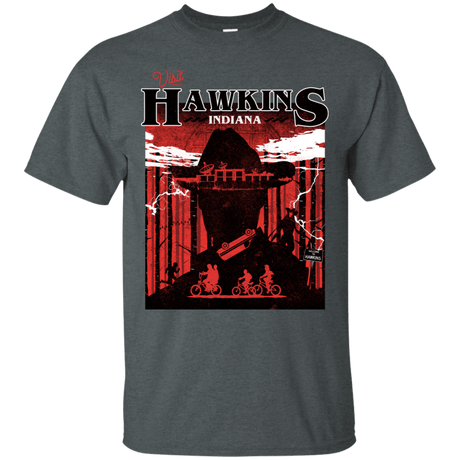 T-Shirts Dark Heather / S Visit Hawkins T-Shirt
