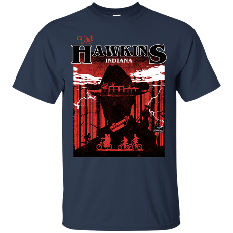 T-Shirts Navy / S Visit Hawkins T-Shirt