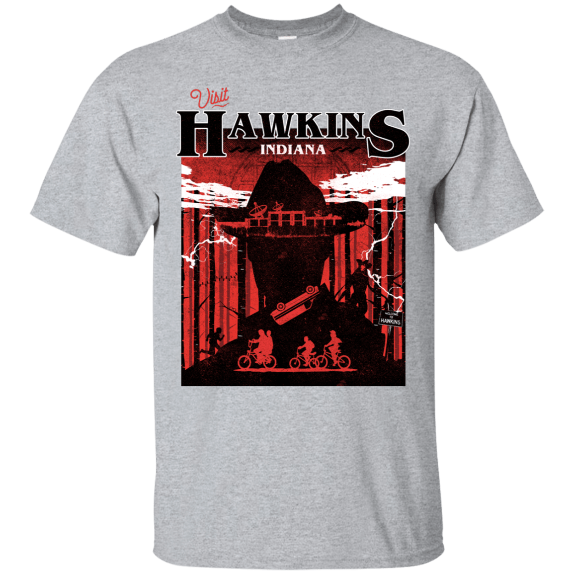 T-Shirts Sport Grey / S Visit Hawkins T-Shirt