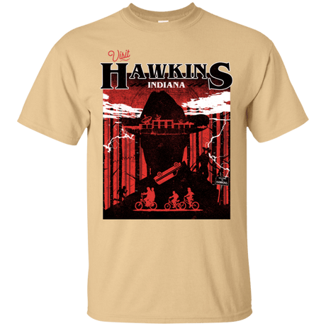 T-Shirts Vegas Gold / S Visit Hawkins T-Shirt