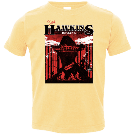 T-Shirts Butter / 2T Visit Hawkins Toddler Premium T-Shirt