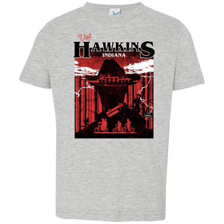 T-Shirts Heather Grey / 2T Visit Hawkins Toddler Premium T-Shirt