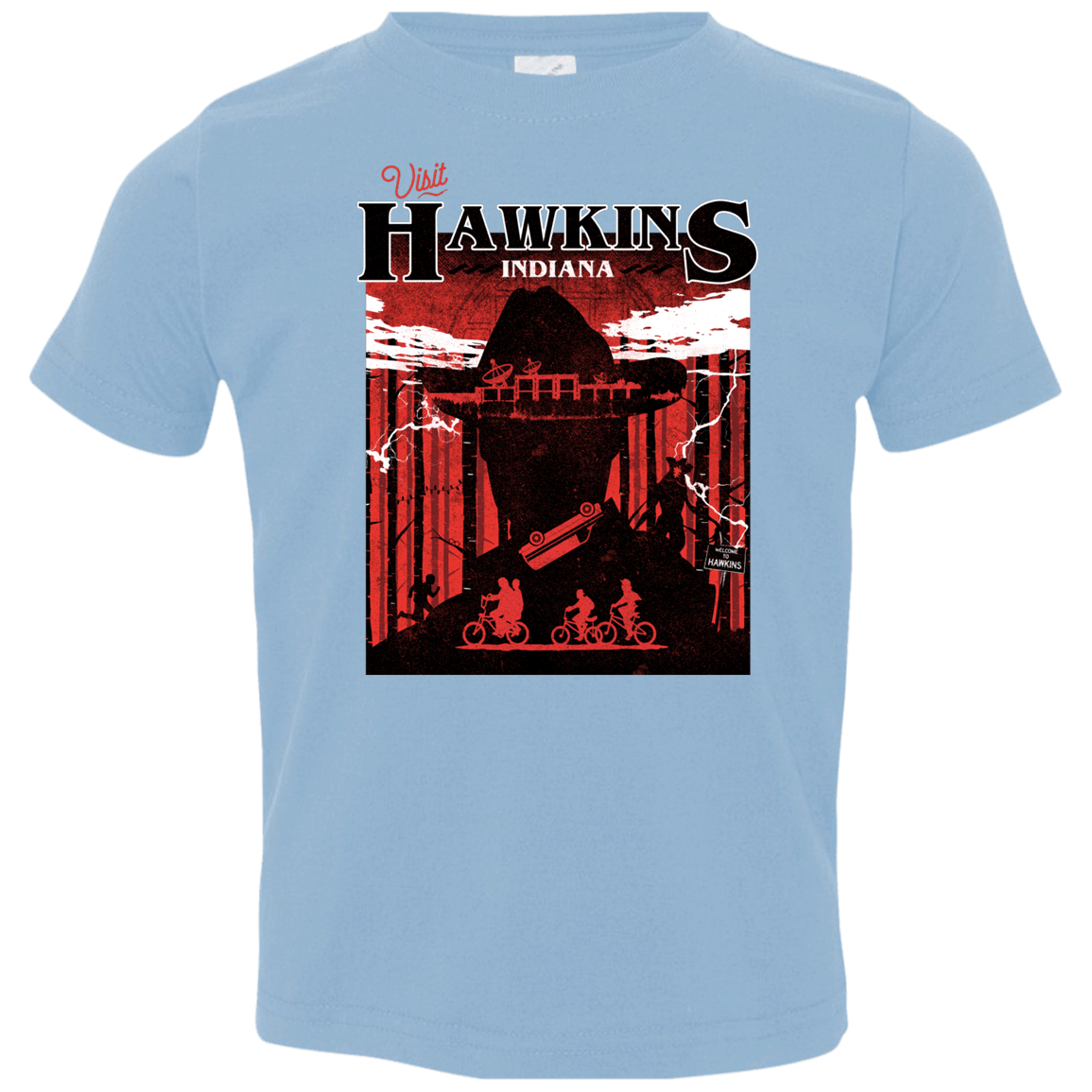T-Shirts Light Blue / 2T Visit Hawkins Toddler Premium T-Shirt