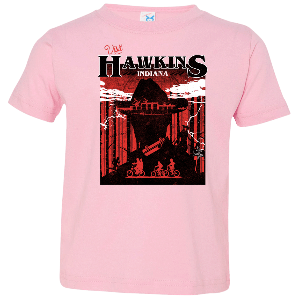T-Shirts Pink / 2T Visit Hawkins Toddler Premium T-Shirt