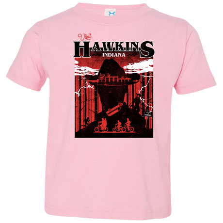 T-Shirts Pink / 2T Visit Hawkins Toddler Premium T-Shirt