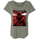 T-Shirts Venetian Grey / X-Small Visit Hawkins Triblend Dolman Sleeve