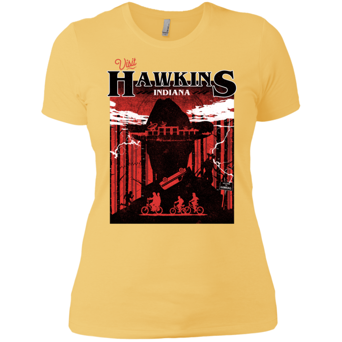 T-Shirts Banana Cream/ / X-Small Visit Hawkins Women's Premium T-Shirt