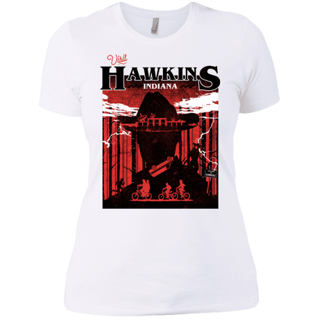 T-Shirts White / X-Small Visit Hawkins Women's Premium T-Shirt