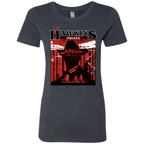 T-Shirts Vintage Navy / S Visit Hawkins Women's Triblend T-Shirt