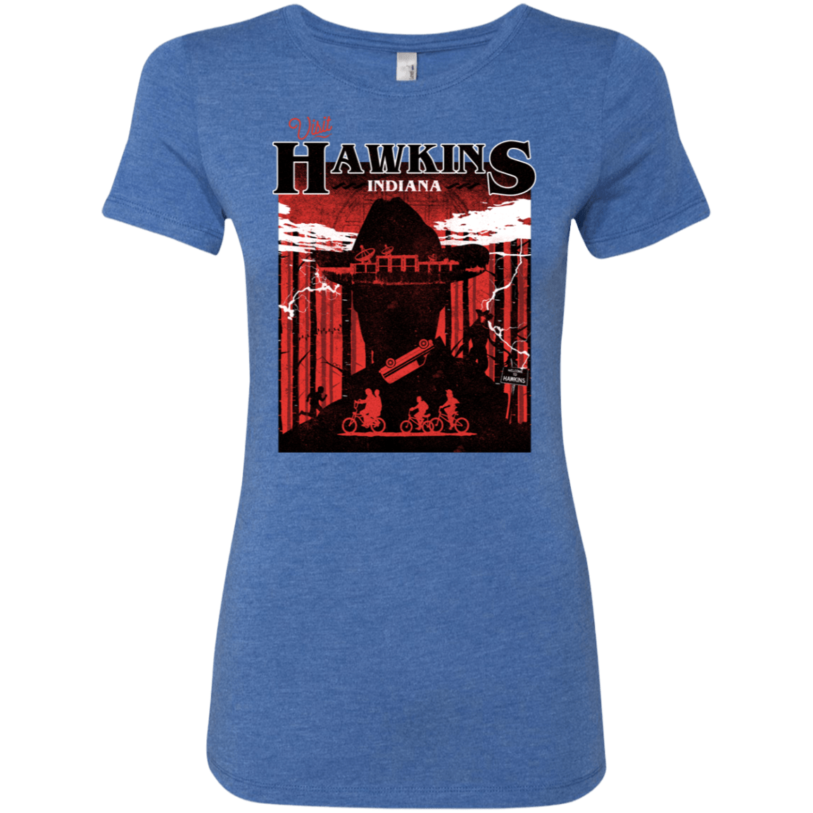 T-Shirts Vintage Royal / S Visit Hawkins Women's Triblend T-Shirt