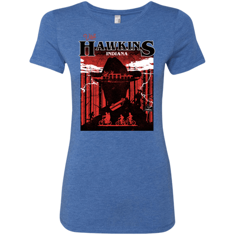 T-Shirts Vintage Royal / S Visit Hawkins Women's Triblend T-Shirt