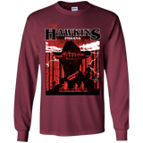 T-Shirts Maroon / YS Visit Hawkins Youth Long Sleeve T-Shirt