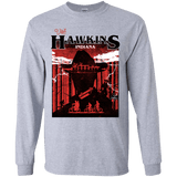 T-Shirts Sport Grey / YS Visit Hawkins Youth Long Sleeve T-Shirt