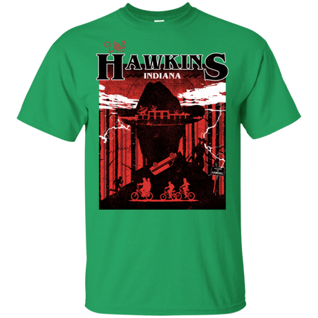 T-Shirts Irish Green / YXS Visit Hawkins Youth T-Shirt