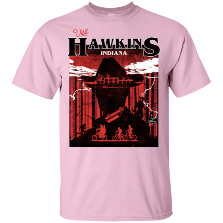 T-Shirts Light Pink / YXS Visit Hawkins Youth T-Shirt