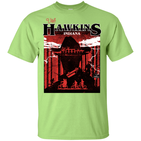 T-Shirts Mint Green / YXS Visit Hawkins Youth T-Shirt