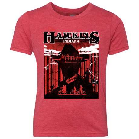 T-Shirts Vintage Red / YXS Visit Hawkins Youth Triblend T-Shirt