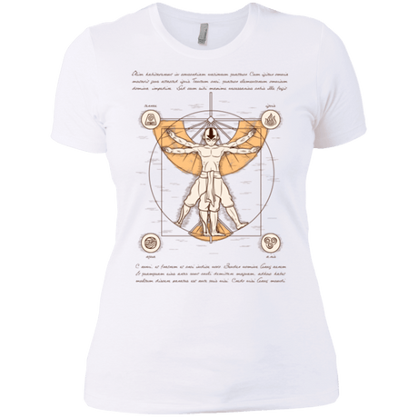 T-Shirts White / X-Small Vitruvian Aang (1) Women's Premium T-Shirt