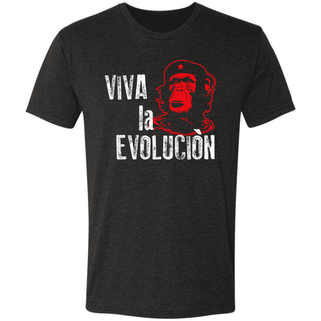 T-Shirts Vintage Black / S Viva La Evolucion Men's Triblend T-Shirt