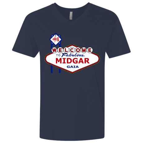 T-Shirts Midnight Navy / X-Small Viva Midgar Men's Premium V-Neck