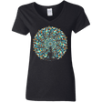 T-Shirts Black / S Vortex Bending Women's V-Neck T-Shirt