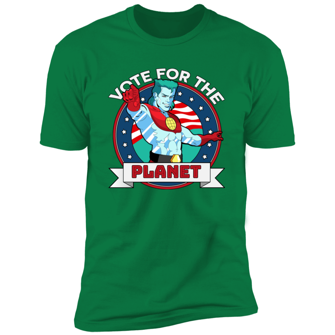 T-Shirts Kelly Green / S Vote For The Planet Men's Premium T-Shirt