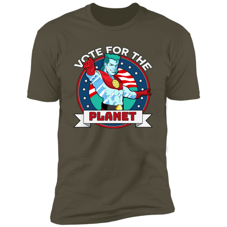 T-Shirts Military Green / S Vote For The Planet Men's Premium T-Shirt