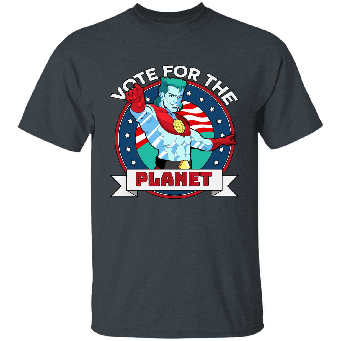 T-Shirts Dark Heather / YXS Vote For The Planet Youth T-Shirt